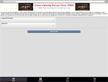 Tablet Screenshot of crowncateringservice.com